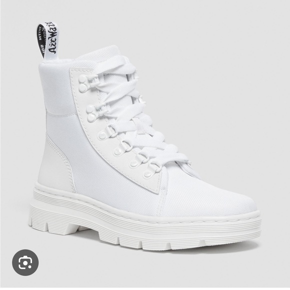 • Dr. Martens • Women’s COMBS WOMEN'S POLY CASUAL BOOTS White on White US 6 - Picture 2 of 7